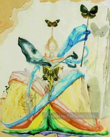 蝶の女王 サルバドール・ダリ油絵